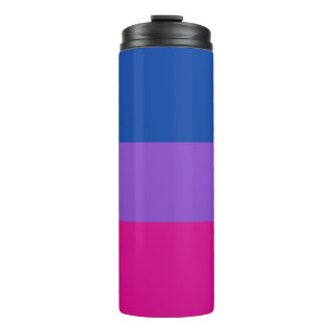 Bisexual Pride, Bold Stripes, LGBTQ PRIDE Thermal Tumbler