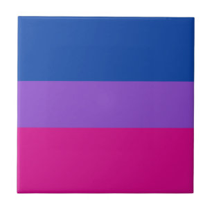Bisexual Pride, Bold Stripes, LGBTQ PRIDE Tile