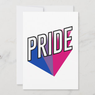 Bisexual Pride Burst Holiday Card