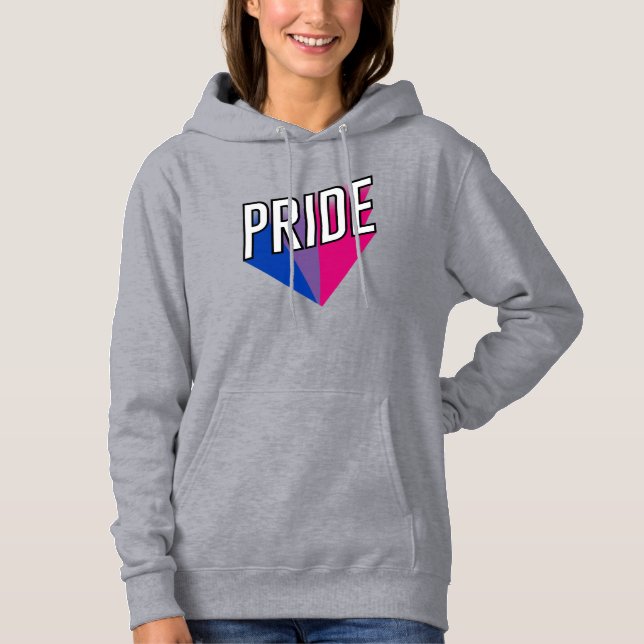 Bisexual Pride Burst Hoodie (Front)