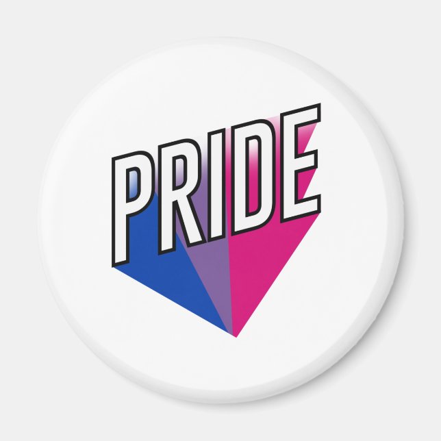 Bisexual Pride Burst Magnet (Front)