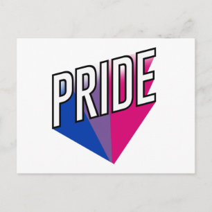Bisexual Pride Burst Postcard