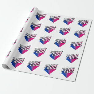 Bisexual Pride Burst Wrapping Paper