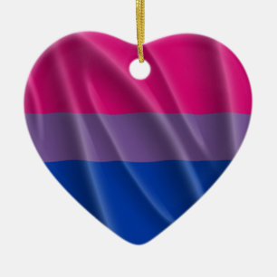 BISEXUAL PRIDE CERAMIC ORNAMENT
