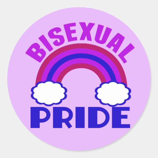 Bisexual Pride Classic Round Sticker (Front)