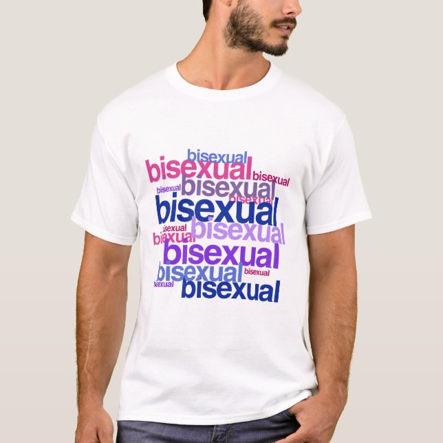BISEXUAL PRIDE CLUSTER T-Shirt (Front)