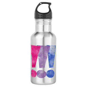 Bisexual Pride Exclamation Points 532 Ml Water Bottle