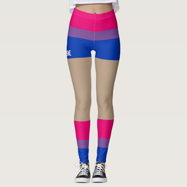 Bisexual Pride Faux Shorts & Legs  Leggings (Front)