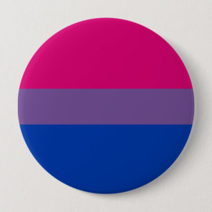 Bisexual Pride Flag 4 Inch Round Button