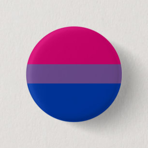 Bisexual Pride Flag Badge 1 Inch Round Button