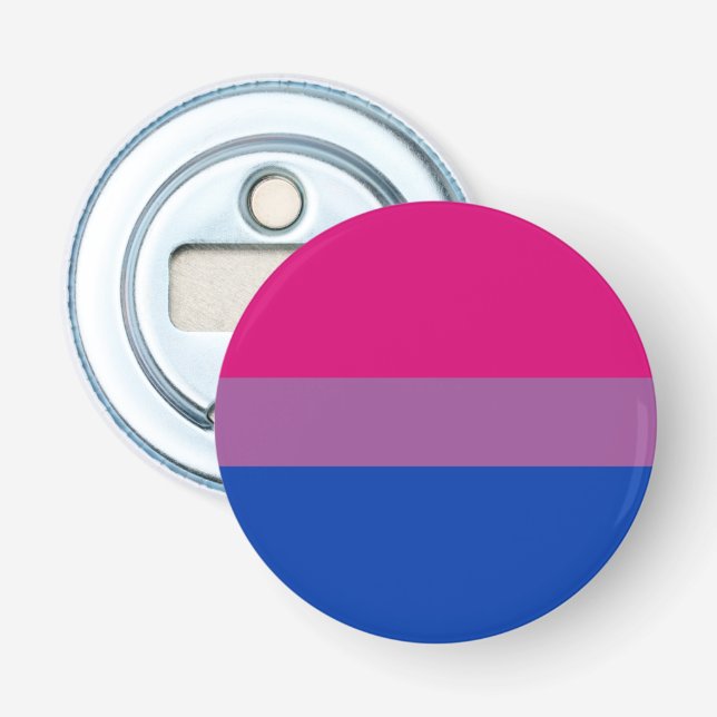 Bisexual Pride Flag Bottle Opener (Front)