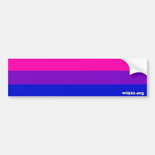 Bisexual pride flag bumper sticker