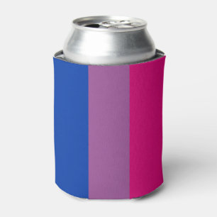 Bisexual Pride Flag Can Cooler
