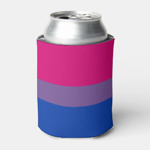 Bisexual Pride Flag Can Cooler