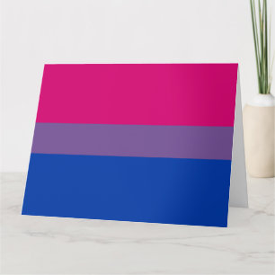 Bisexual Pride Flag Card