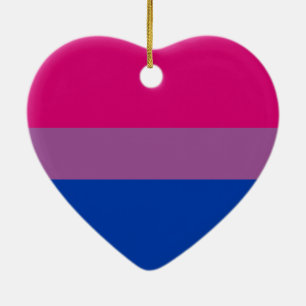 Bisexual Pride Flag Ceramic Ornament