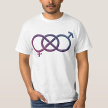 Bisexual Pride Flag Coloured Gender Knot Symbol