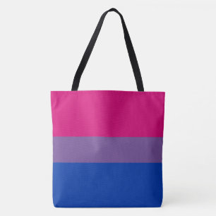 Bisexual Pride Flag Colours LGBT All-Over-Print Tote Bag