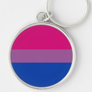 Bisexual Pride Flag Keychain