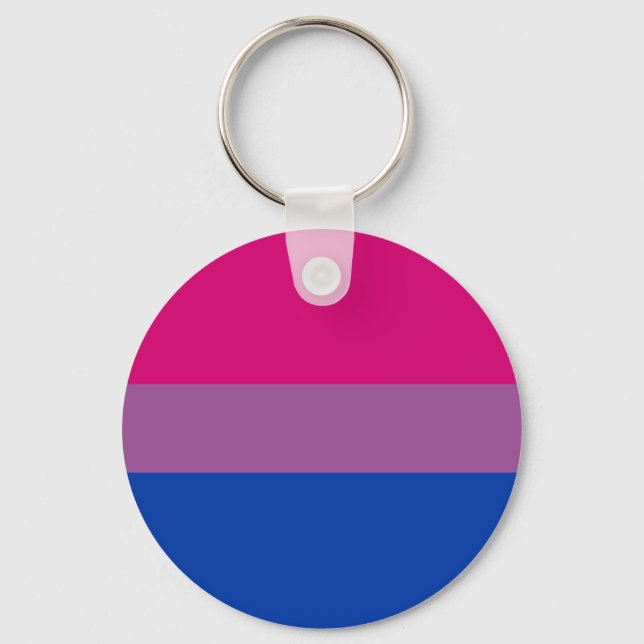 Bisexual Pride Flag Keychain (Front)