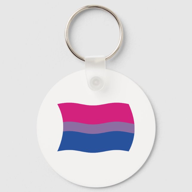 Bisexual Pride Flag Keychain (Front)