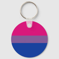Bisexual Pride Flag Keyring Keychain