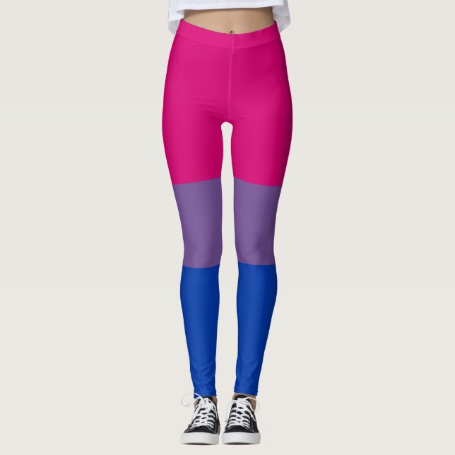 Bisexual Pride Flag Leggings (Front)