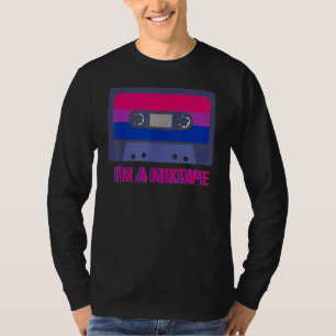 Bisexual Pride Flag Mixtape Men Women Gay Lesbian T-Shirt