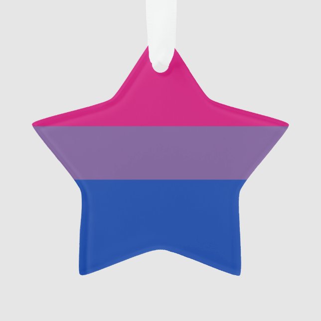 Bisexual Pride Flag Ornament (Front)