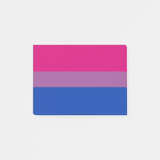 Bisexual Pride Flag Post-it Notes (Front)