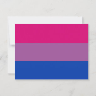 Bisexual Pride Flag Postcard