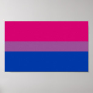 Bisexual Pride Flag Poster