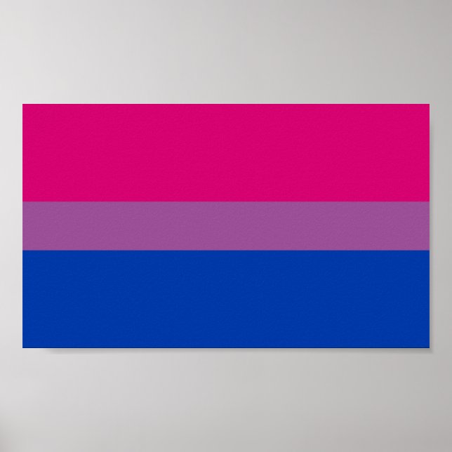 Bisexual Pride Flag Poster (Front)