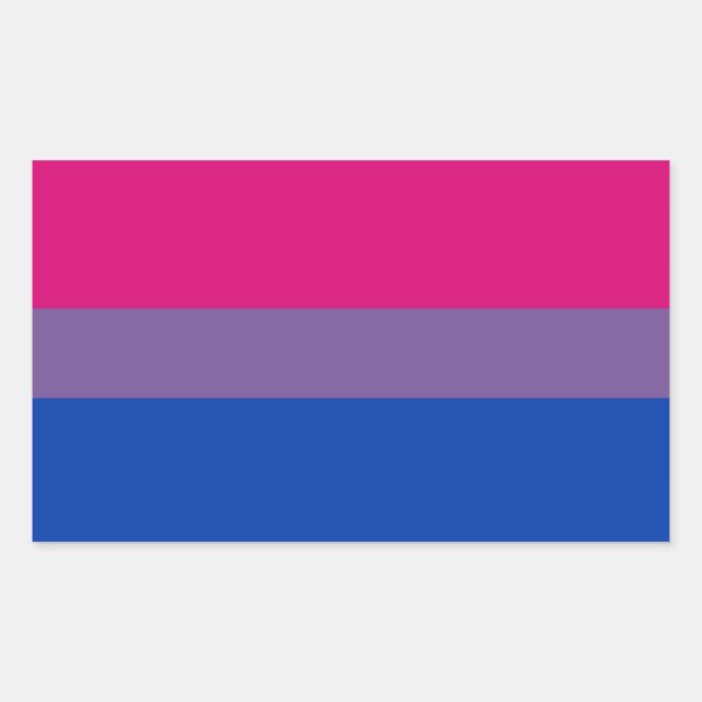 Bisexual Pride Flag Sticker (Front)