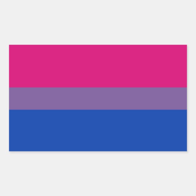 Bisexual Pride Flag Sticker (Front)