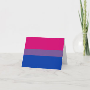 Bisexual Pride Flag Thank You Card