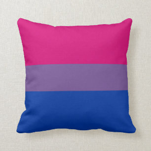 BISEXUAL PRIDE FLAG THROW PILLOW