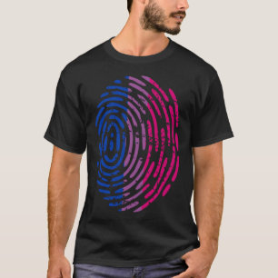 Bisexual Pride Flag Thumb Print Thumbprint LGBT Ae T-Shirt