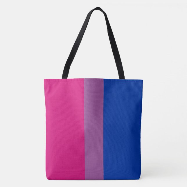 Bisexual Pride Flag Tote Bag (Front)