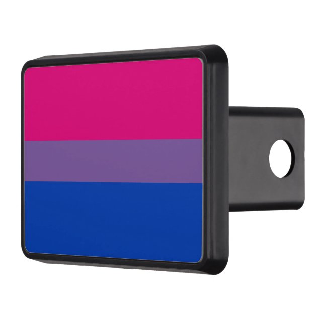 Bisexual Pride Flag Trailer Hitch Cover (Left)