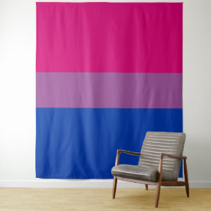 Bisexual Pride Flag Vertical Tapestry
