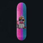 Bisexual Pride Glitter Rainbow Unicorn Skateboard<br><div class="desc">Embrace your bisexual pride with vibrant, glittering colours that celebrate the LGBTQIA community and its allies! This collection sparkles in the hues of the gay pride flag, offering a faux glitter flair that's perfect for showing your support. Available in dazzling rainbow glitter, these designs are also tailored for other queer...</div>