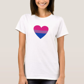 Bisexual Pride Heart T-Shirt