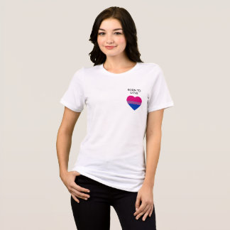Bisexual Pride Heart T-Shirt Tri-Blend Shirt