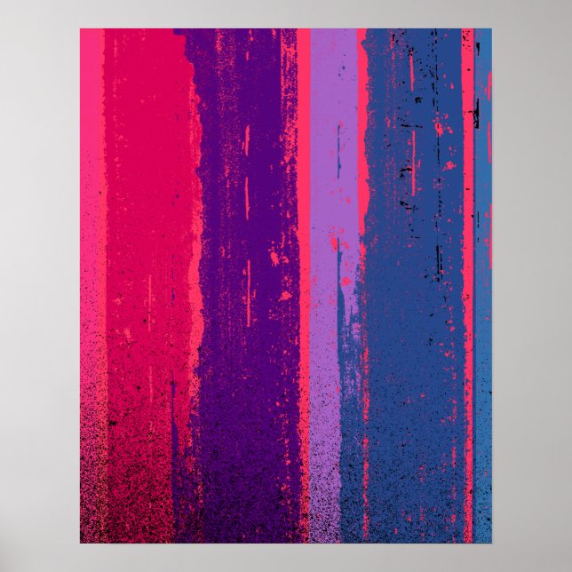 BISEXUAL PRIDE INK BAR -.png Poster (Front)