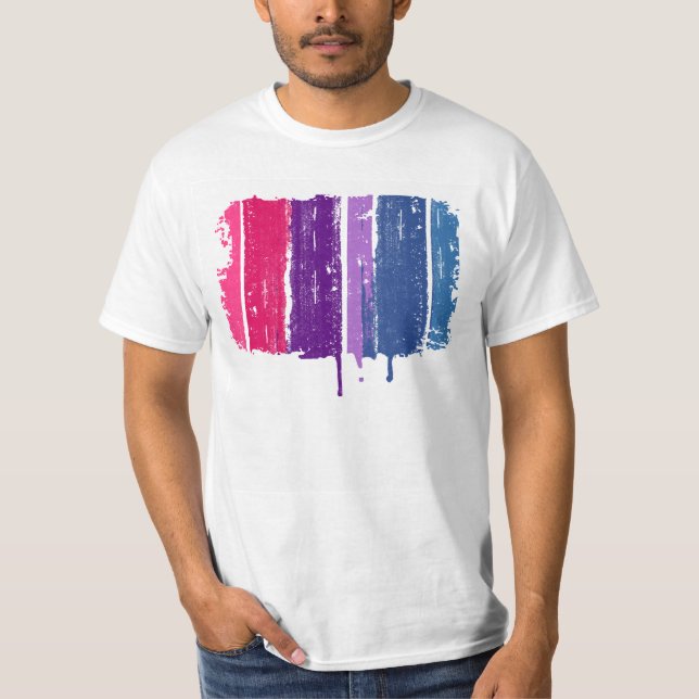 BISEXUAL PRIDE INK BAR T-Shirt (Front)