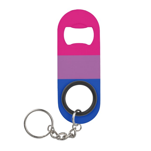 Bisexual Pride! Keychain Bottle Opener (Front)