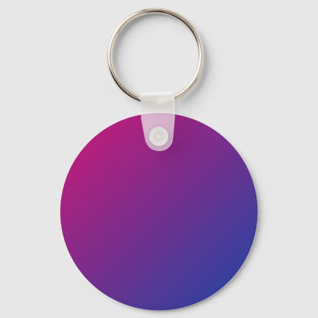Bisexual Pride keychain - gradient (Front)
