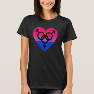 Bisexual Pride LGBTQIA+ Love & Support Bi Men Wome T-Shirt