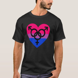 Bisexual Pride LGBTQIA+ Love & Support Bi Men Wome T-Shirt